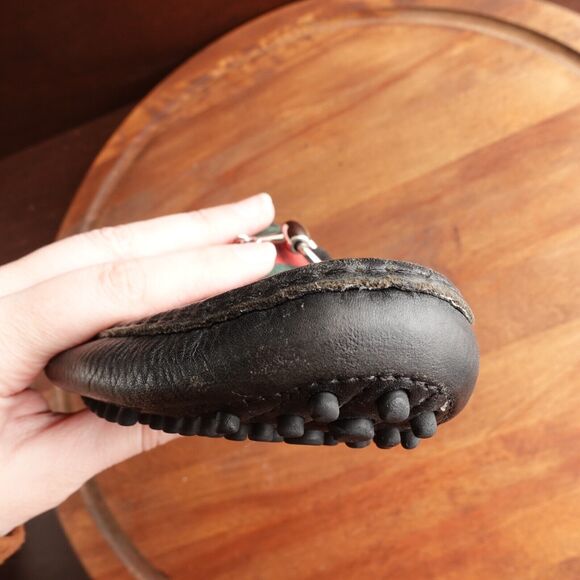 Gucci Loafers Womens SZ EU 34.5 US 4.5 BLK Leather Driving Slip On Horsebit Flat - Picture 16 of 16